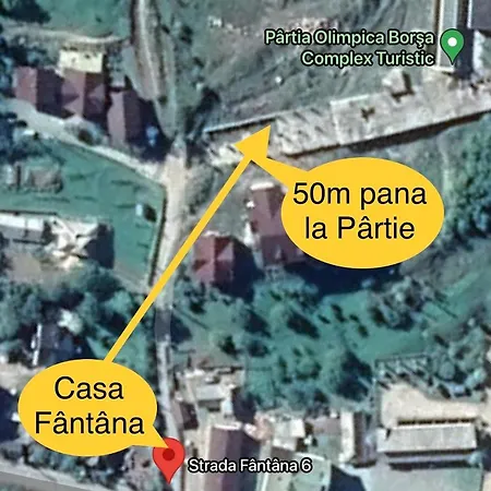 Дом отдыха Casa Fantana - La Poalele Muntilor -50 De Metri De Partia Olimpica Statjunea Borsa